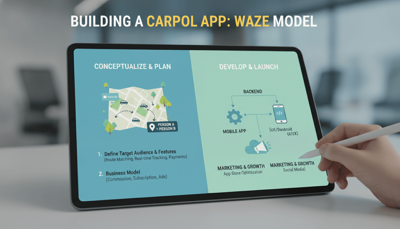 How to Make an App Like Waze Carpool