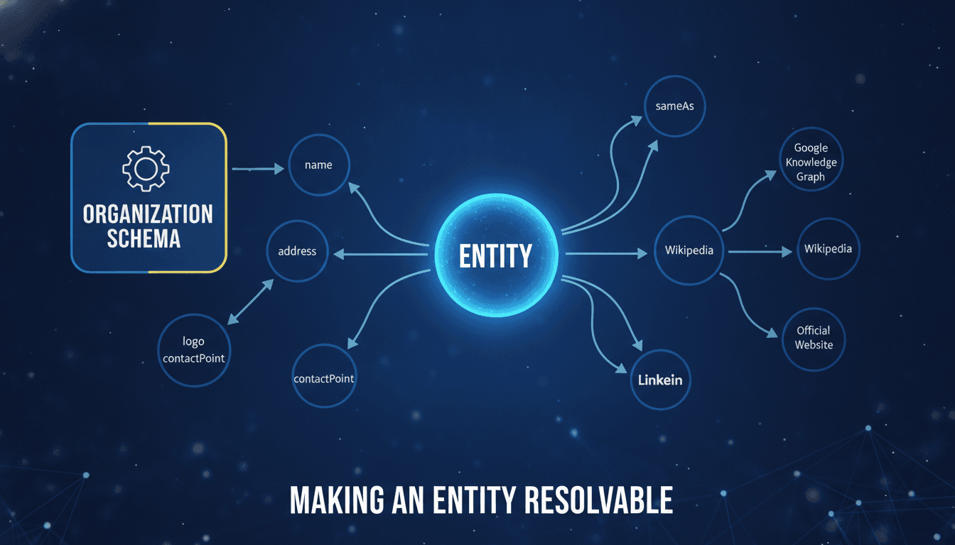 Organization Schema and sameAs: Making an Entity Resolvable