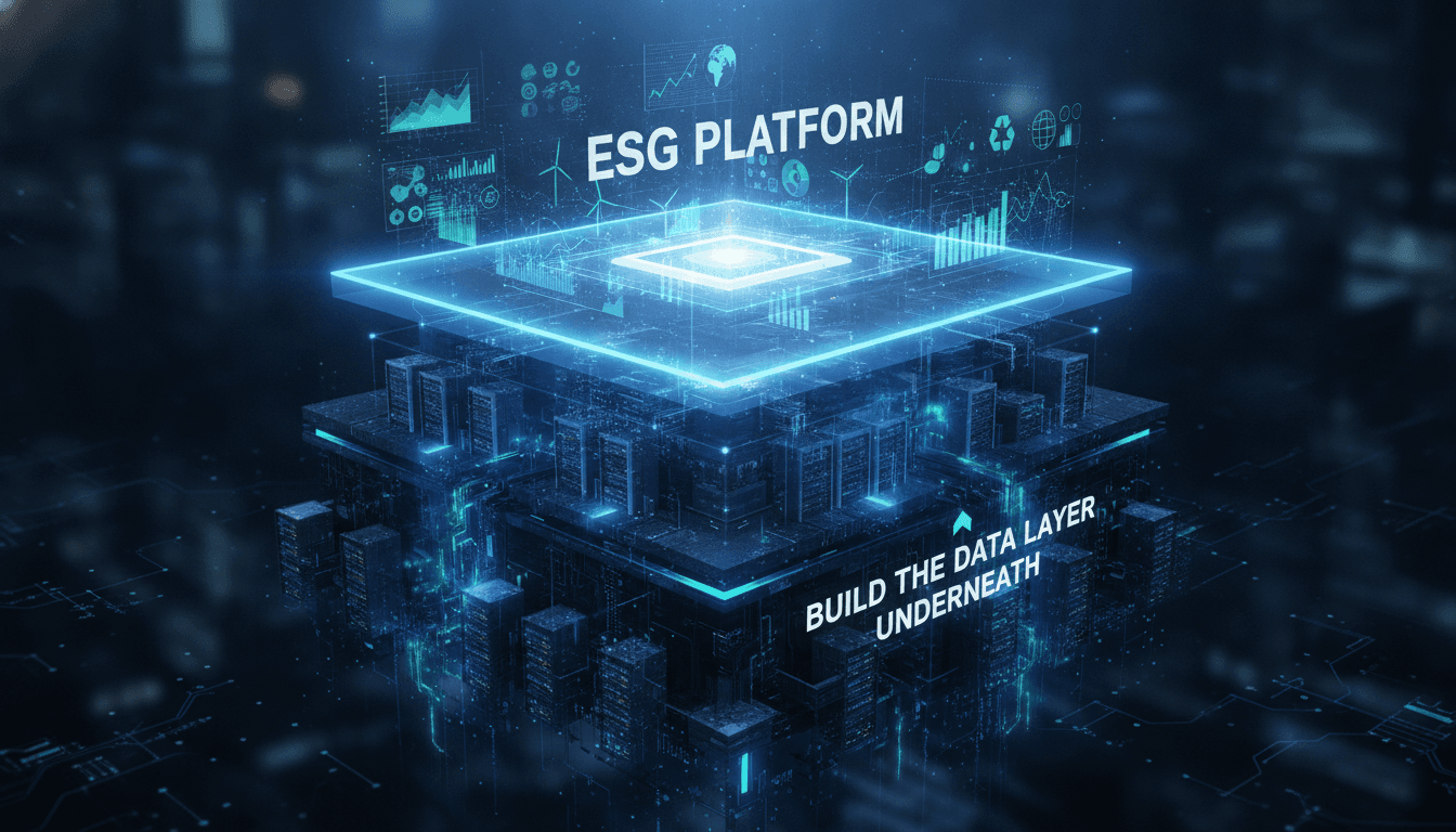 Buy the ESG Platform. Build the Data Layer Underneath.