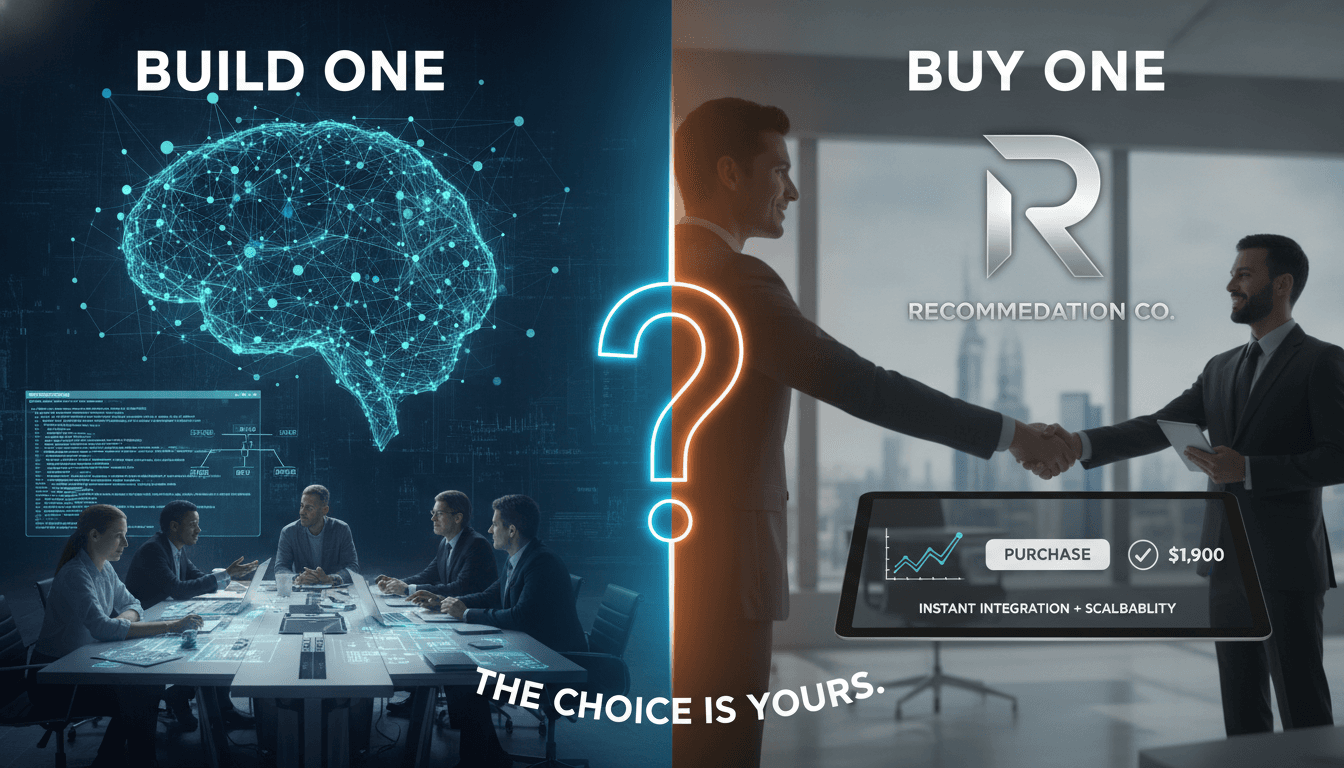 Build a Recommendation Engine or Buy One