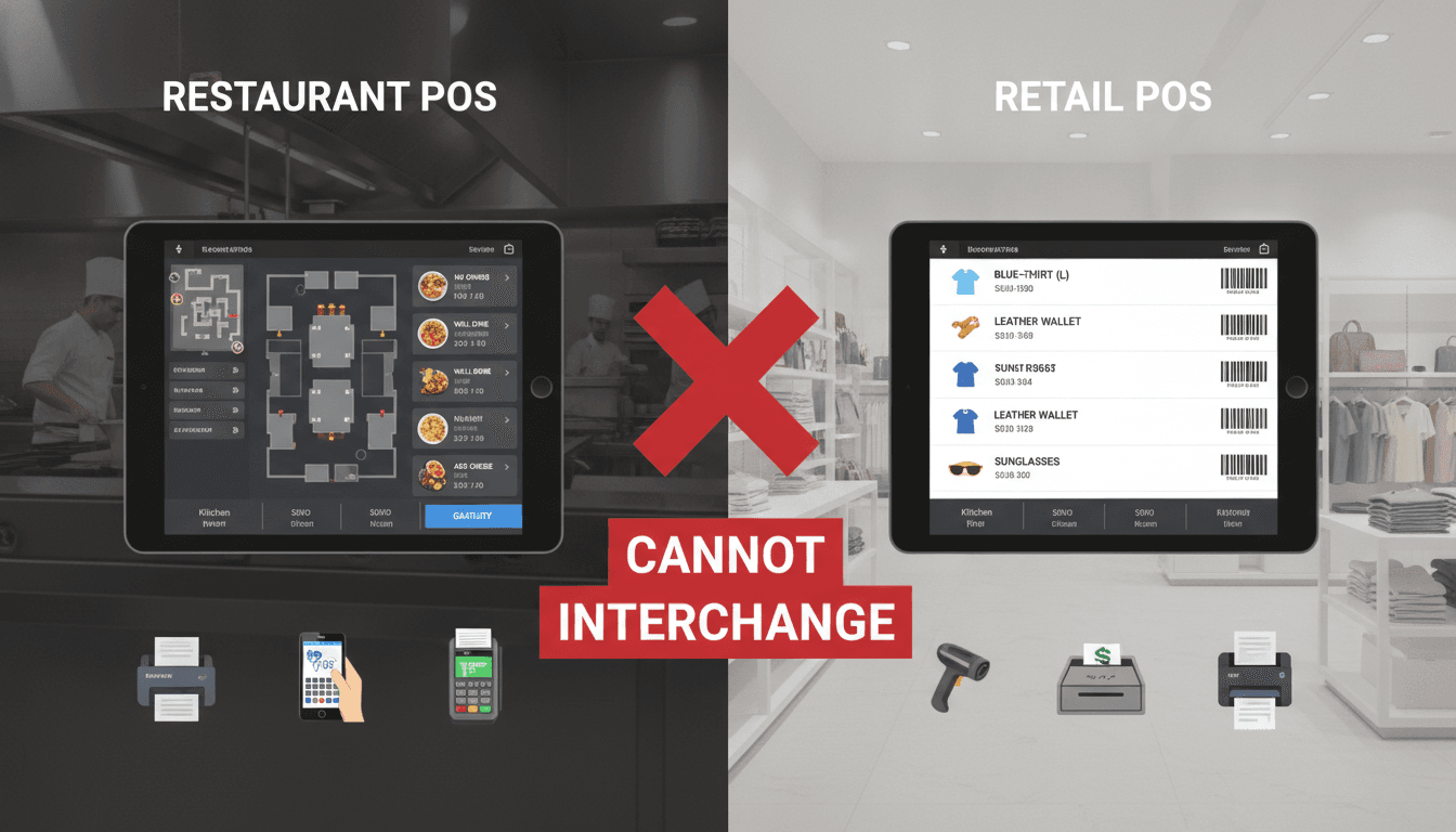 Why Restaurant POS Cannot Be Retail POS