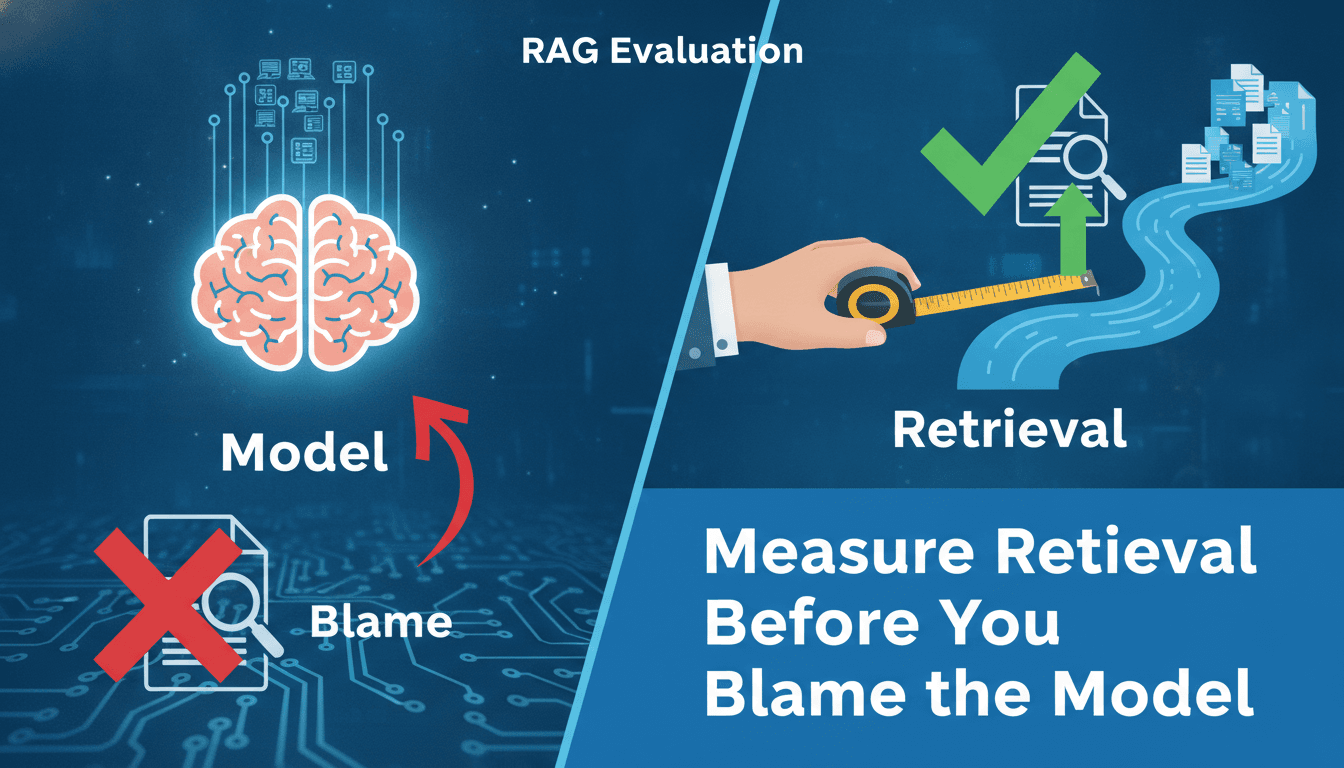 RAG Evaluation: Measure Retrieval Before You Blame the Model