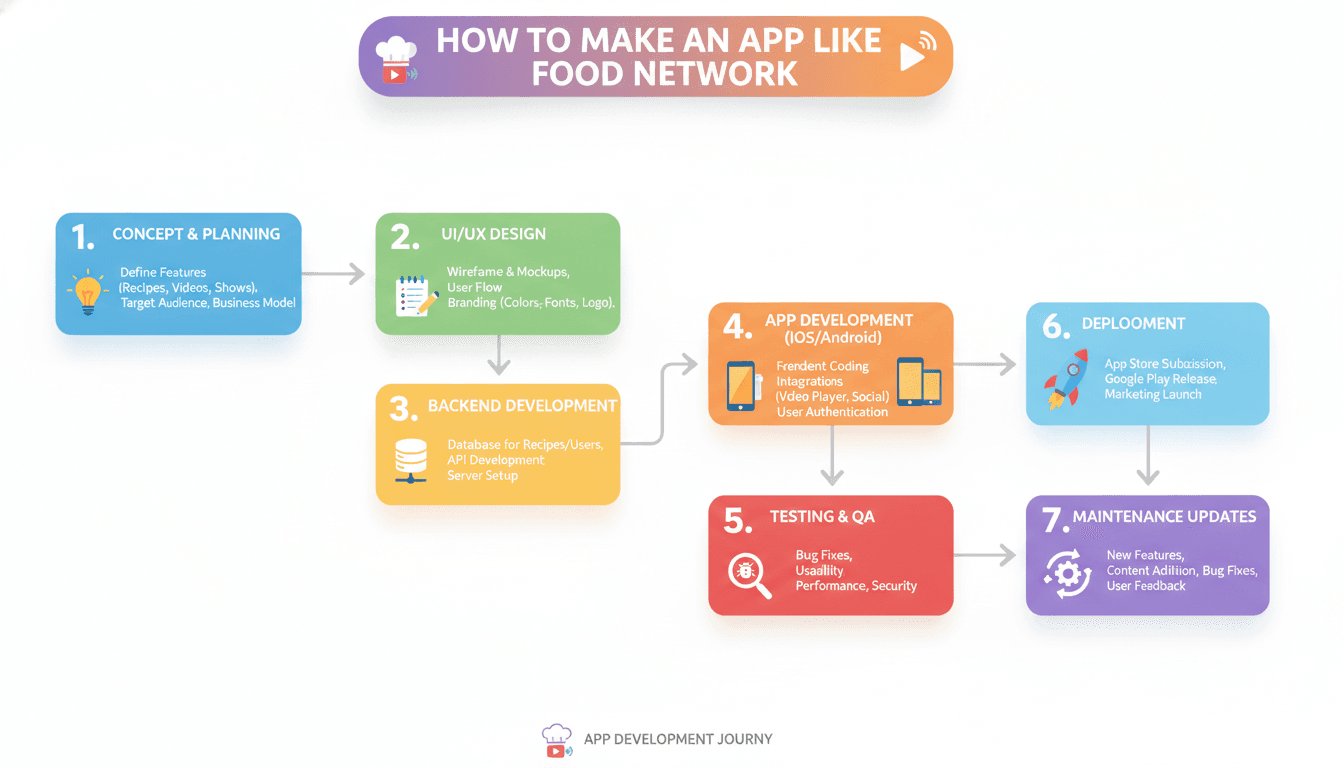 How to Make an App Like Food Network