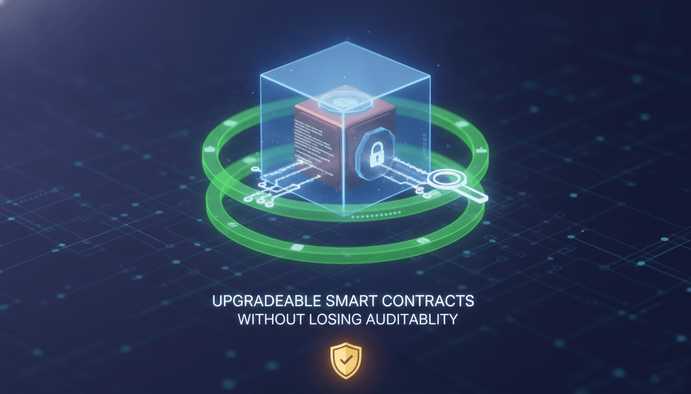 Upgradeable Smart Contracts Without Losing Auditability