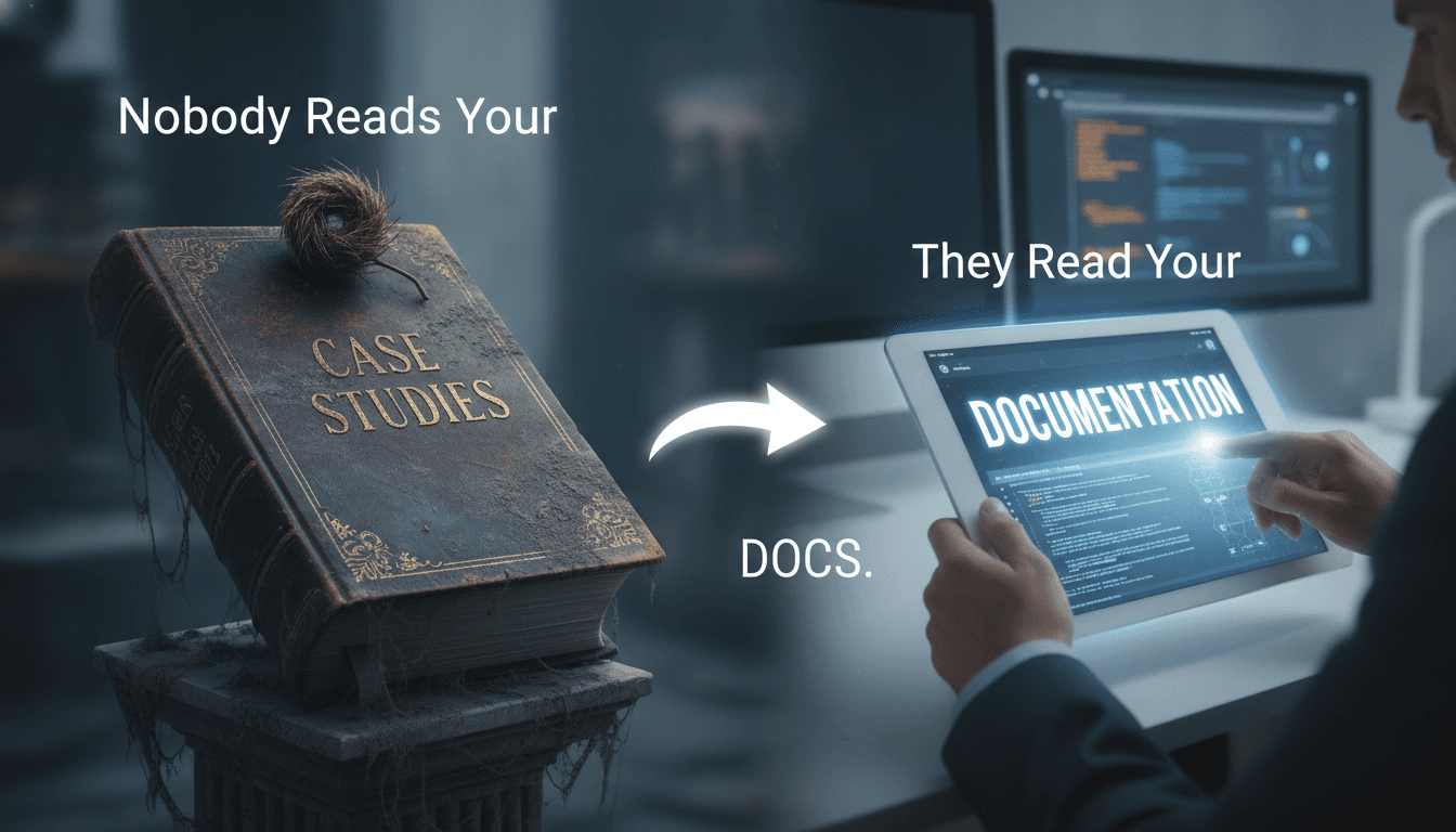 Nobody Reads Your Case Studies. They Read Your Docs.