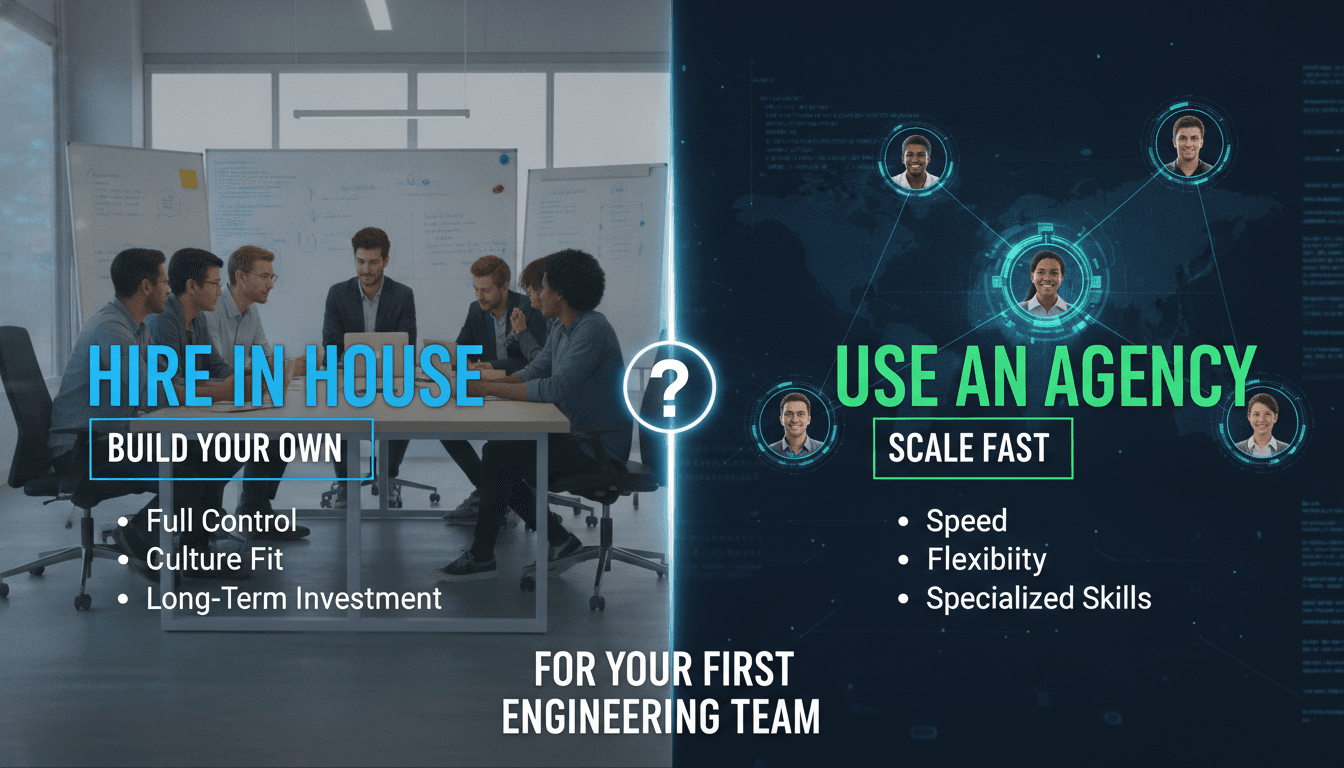 Hire In House or Use an Agency for Your First Engineering Team