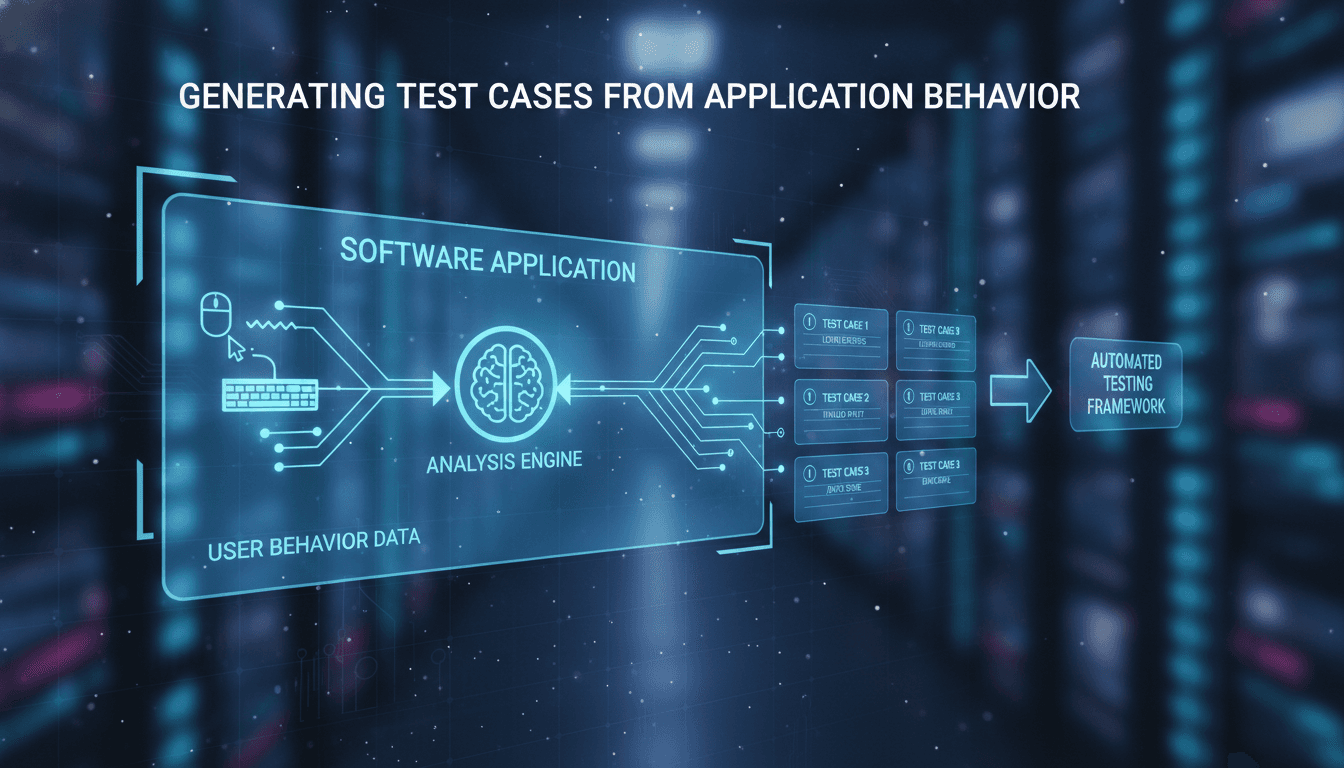 Generating Test Cases From Application Behaviour