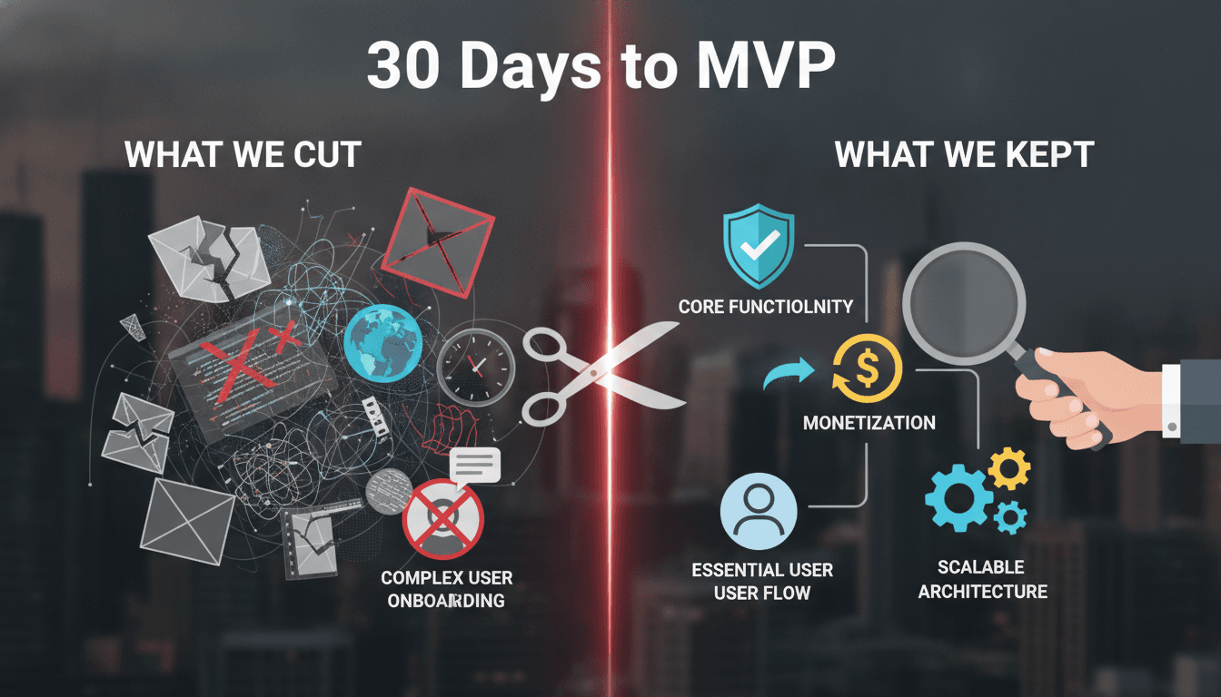 30 Days to MVP: What We Cut and What We Kept