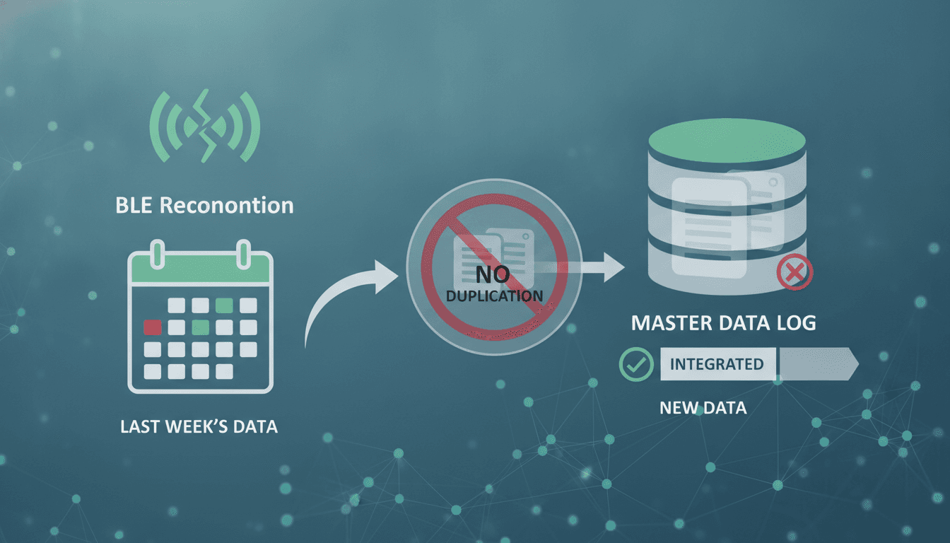 BLE Reconnection Without Duplicating a Week of Data