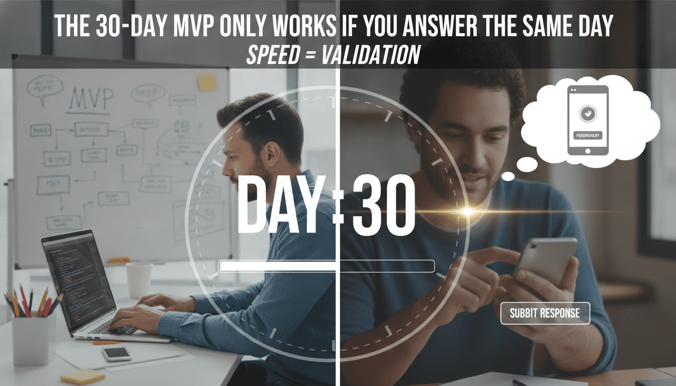 The 30-Day MVP Only Works If You Answer the Same Day