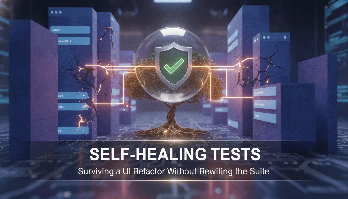 Self-Healing Tests: Surviving a UI Refactor Without Rewriting the Suite