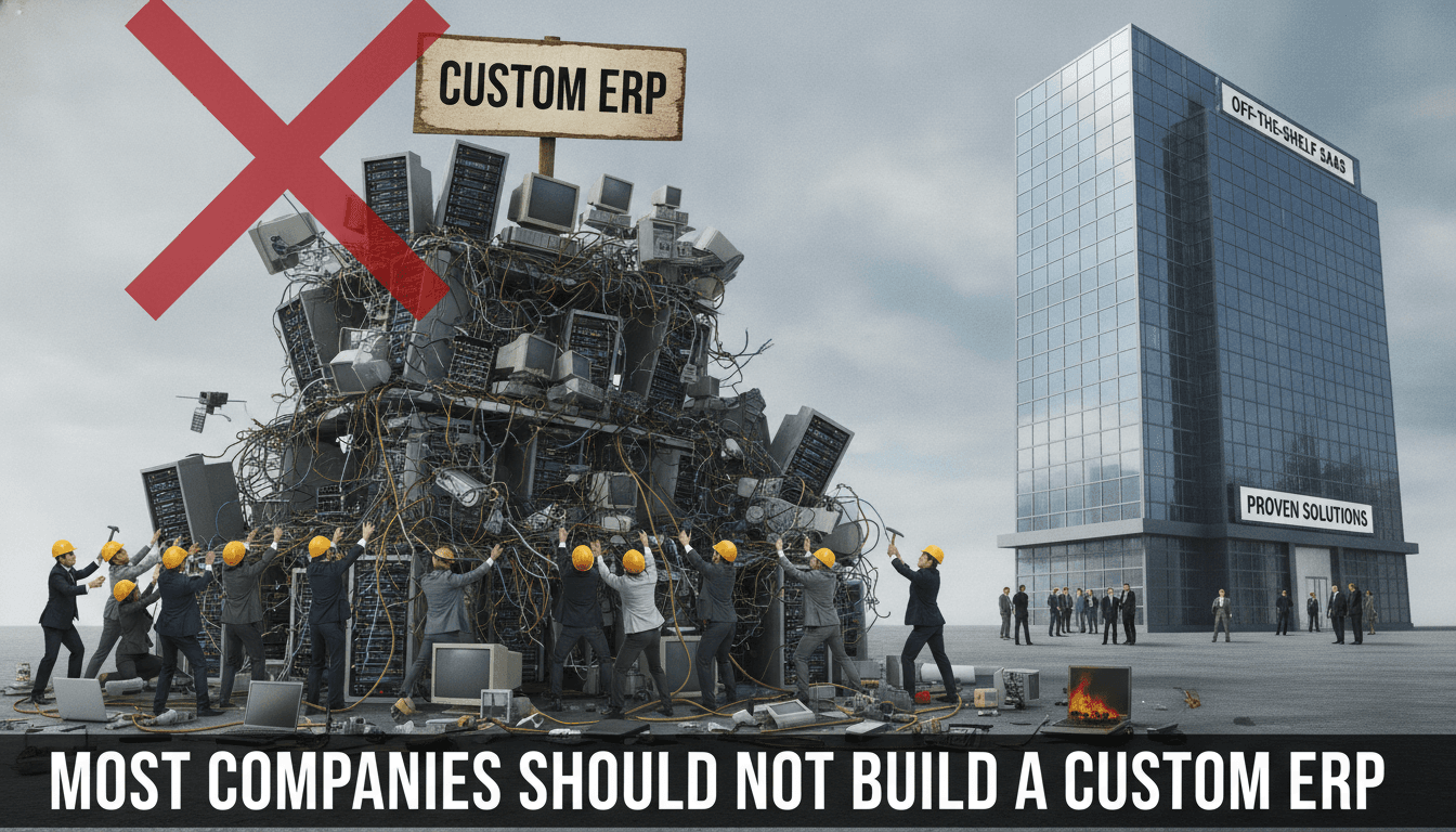 Most Companies Should Not Build a Custom ERP