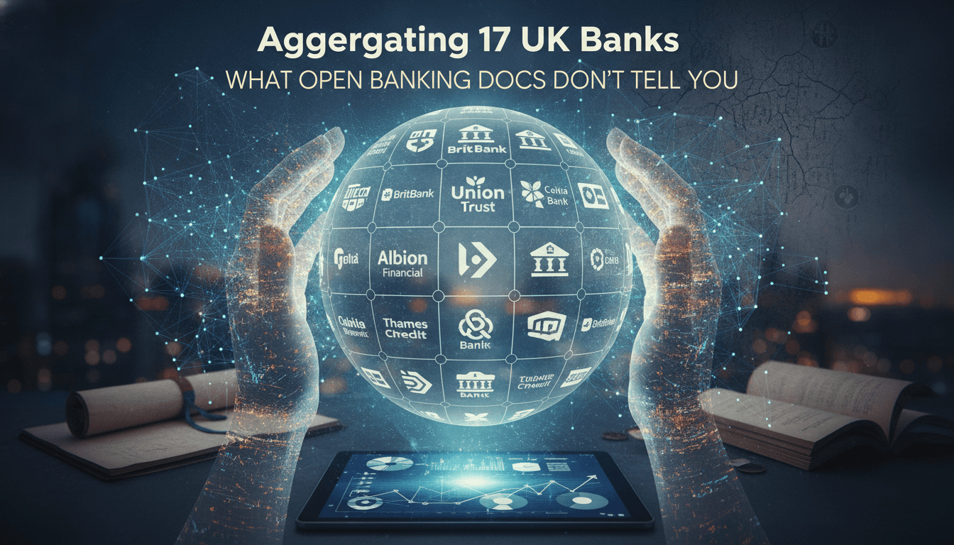 Aggregating 17 UK Banks: What Open Banking Docs Don't Tell You