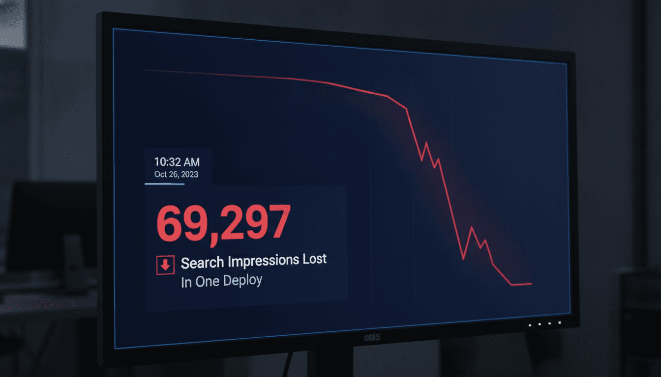 We Lost 69,297 Search Impressions in One Deploy