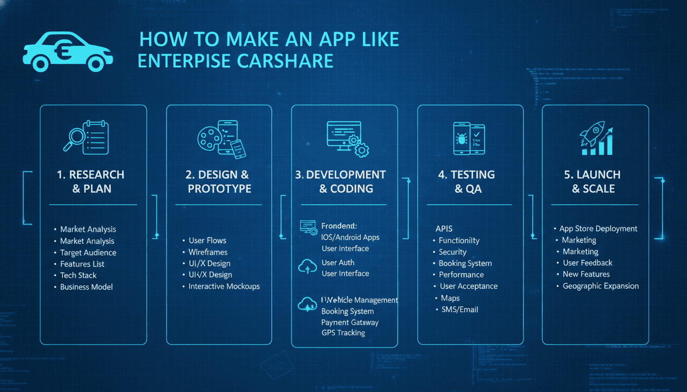 How to Make an App Like Enterprise CarShare