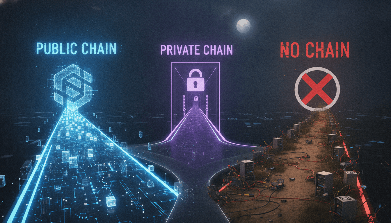 Public Chain, Private Chain or No Chain